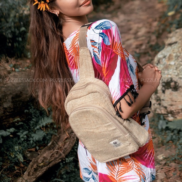 Pure Hemp Sling Bag - Picture 1 of 11